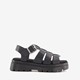 Dames vissers sandalen zwart