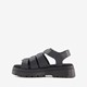 Dames vissers sandalen zwart