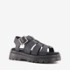 Dames vissers sandalen zwart