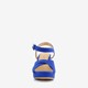 Dames sandalen met hak kobalt blauw