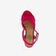 Dames sandalen met hak fuchsia roze