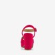 Dames sandalen met hak fuchsia roze