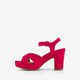 Dames sandalen met hak fuchsia roze