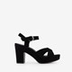 Dames sandalen met hak zwart