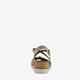 Dames sandalen met sleehak beige