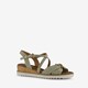 Tamaris dames sandalen met sleehak beige