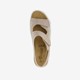 Leren dames sandalen beige