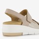 Leren dames sandalen beige