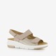 Leren dames sandalen beige