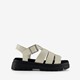 Dames vissers sandalen wit