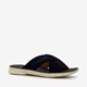 Bugatti leren heren slippers donkerblauw