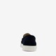 Suede heren instappers donkerblauw