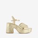 ONLY Shoes dames sandalen met hak goud