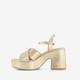 ONLY Shoes dames sandalen met hak goud