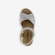 Leren dames sandalen met sleehak
