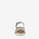 Leren dames sandalen met sleehak