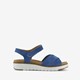Leren dames sandalen blauw
