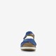 Leren dames sandalen blauw