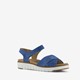 Hush Puppies leren dames sandalen blauw