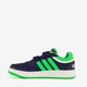 Hoops 3.0 CF C kinder sneakers blauw groen