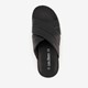 Leren heren slippers zwart