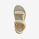 Dames wandelsandalen beige oranje