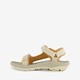 Dames wandelsandalen beige oranje