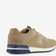 Heren sneakers beige blauw