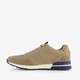 Heren sneakers beige blauw
