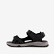 Leren heren sandalen zwart