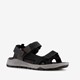 Leren heren sandalen zwart