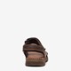 Leren heren sandalen bruin