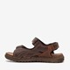 Leren heren sandalen bruin