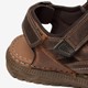 Leren heren sandalen bruin