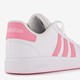 Grand Court 2.0 meisjes sneakers wit roze
