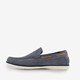 Suede heren instappers lichtblauw