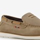 Suede heren instappers beige