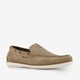 Suede heren instappers beige