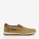 Suede heren instappers beige