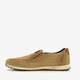 Suede heren instappers beige