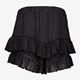Dames short met broderie zwart
