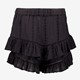 Dames short met broderie zwart