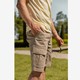 Heren cargo short beige