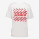 Dames T-shirt wit met backprint
