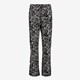 Dames broek met paisley print zwart