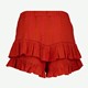 Dames short met broderie oranje