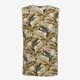Heren singlet met palmbladeren groen
