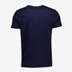 Heren T-shirt met tekstopdruk donkerblauw