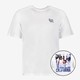Heren T-shirt met backprint wit