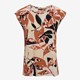 TwoDay dames T-shirt met print roze beige
